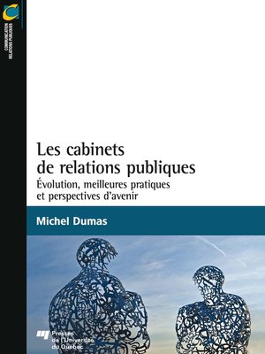 cover image of Les cabinets de relations publiques